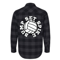 Bump Set Spike Volleyball Trending Flannel Shirt | Artistshot