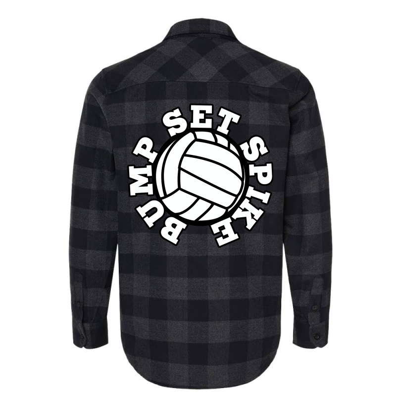 Bump Set Spike Volleyball Trending Flannel Shirt by tindokveh | Artistshot