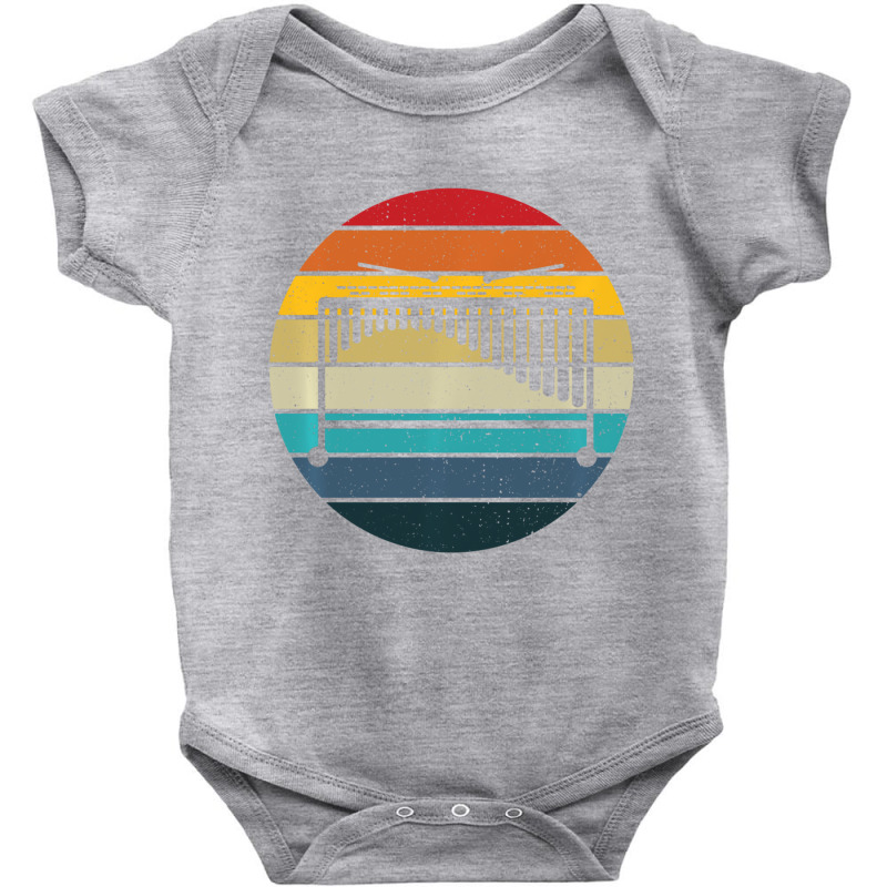 Marimba Retro Sunset   Marimba Instrument Gift Pul Baby Bodysuit by tamicam | Artistshot