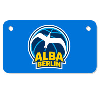 Berlin Albatrosse #ffce00 Alba Berlin, Berlin, Germany,  Bg Charlotten Motorcycle License Plate | Artistshot