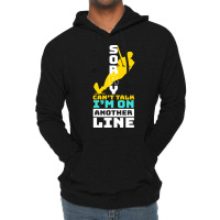 I Am On Another Line Waterskiing Gift Lightweight Hoodie | Artistshot