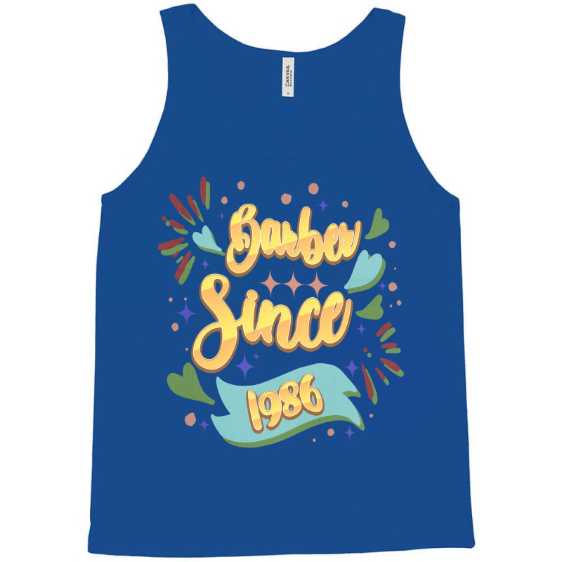 Barber Since 1986 Local Barber Gift Ideas For Hair Tank Top | Artistshot