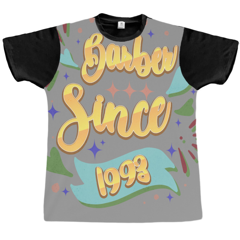 Barber Since 1993 Local Barber Gift Ideas For Hair Graphic T-shirt | Artistshot