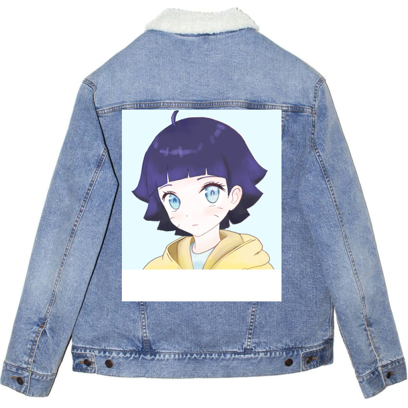 Anime Girl Girl Quote Unisex Sherpa-Lined Denim Jacket by palokalgeau | Artistshot