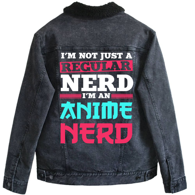 Anime Nerd Art Quote Manga Cosplay Otaku Gift Tumb Unisex Sherpa-Lined Denim Jacket by efobitrivan6 | Artistshot