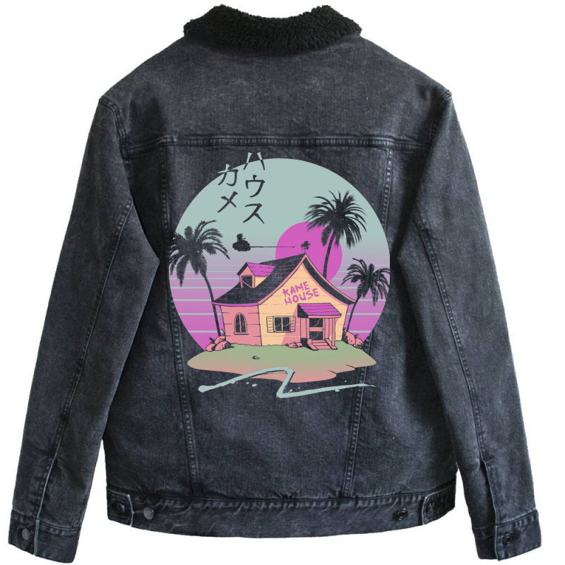 Kamewave Chill Hipster (1) Unisex Sherpa-lined Denim Jacket | Artistshot