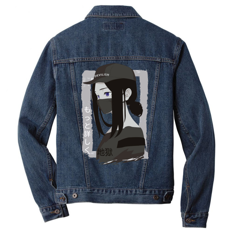 Cool Sad Anime Demonic Girl Summer Men Denim Jacket by efobitrivan6 | Artistshot