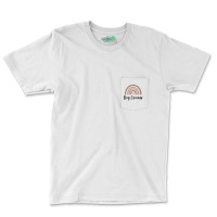 Dog Groomer Minimal Rainbow Design (1) (1) Pocket T-shirt | Artistshot