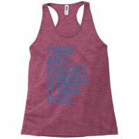 I Was Anti Fascist Before It Was Cool Blue Racerback Tank | Artistshot