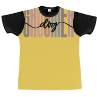 Dog Groomer Tall Font Contrast On White Design (1) Graphic T-shirt | Artistshot