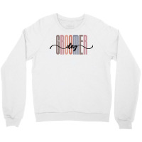 Dog Groomer Tall Font Contrast On White Design (1) Crewneck Sweatshirt | Artistshot