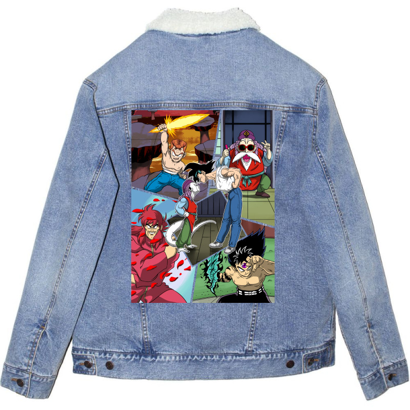 Dragon Ghost Z Girl Cool Unisex Sherpa-Lined Denim Jacket by efobitrivan6 | Artistshot