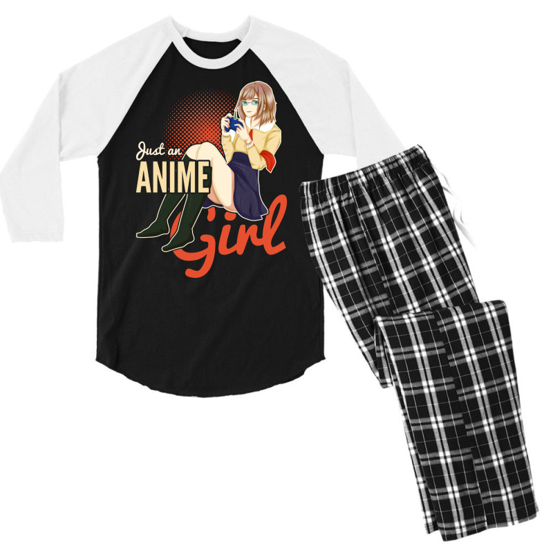 Manga Girls Gaming Kawaii Otaku Japan Anime Green Men's 3/4 Sleeve Pajama Set by palokalgeau | Artistshot