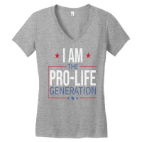 Pro Life Blue Music Women's V-neck T-shirt | Artistshot