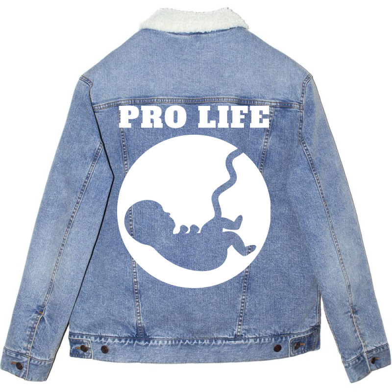 Pro Life Gift Trending Unisex Sherpa-Lined Denim Jacket by itanivampap | Artistshot