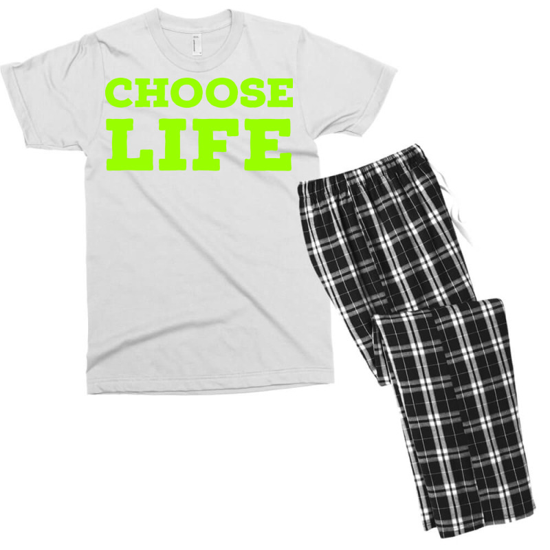 Choose Life Green Men's T-shirt Pajama Set | Artistshot