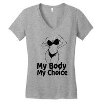 My Body My Choice Feminist Womens Rights Vintage Women's V-neck T-shirt | Artistshot