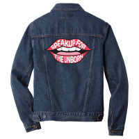 Speak Up For The Unborn Anti Abortion Summer Men Denim Jacket | Artistshot