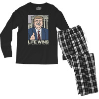 Life Wins Donald Trump Scotus Men's Long Sleeve Pajama Set | Artistshot