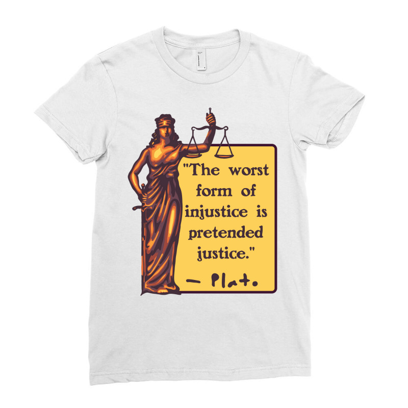 Lady Justice 80s Ladies Fitted T-Shirt by nenerheuzerd | Artistshot