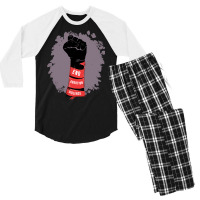 Pro Life Fist Design Hippie Men's 3/4 Sleeve Pajama Set | Artistshot