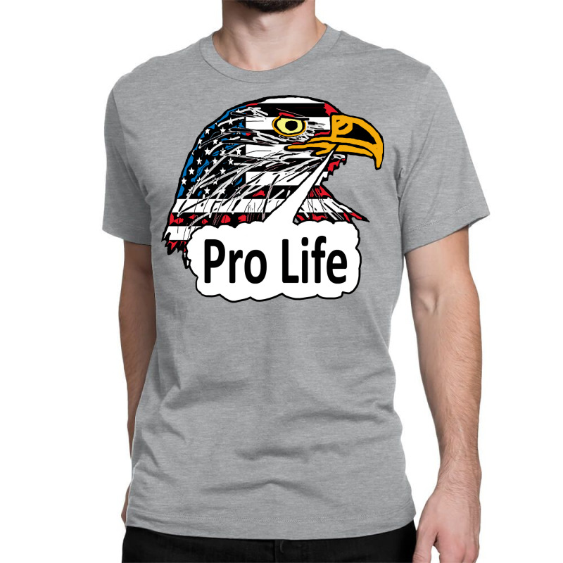 Pro Life Eagle Green Classic T-shirt | Artistshot