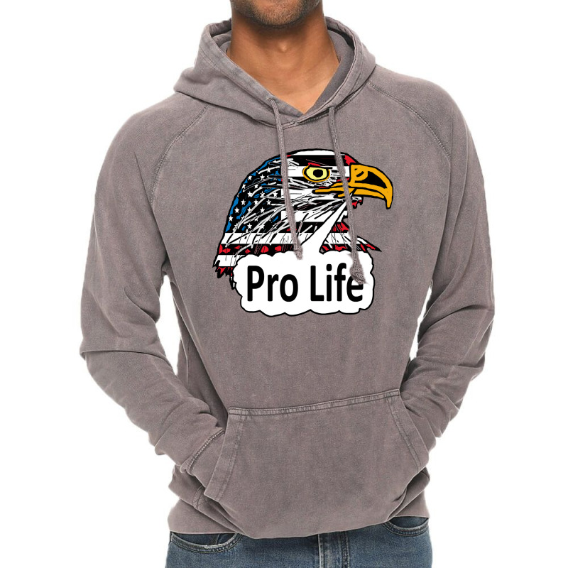 Pro Life Eagle Green Vintage Hoodie | Artistshot