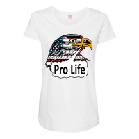 Pro Life Eagle Green Maternity Scoop Neck T-shirt | Artistshot