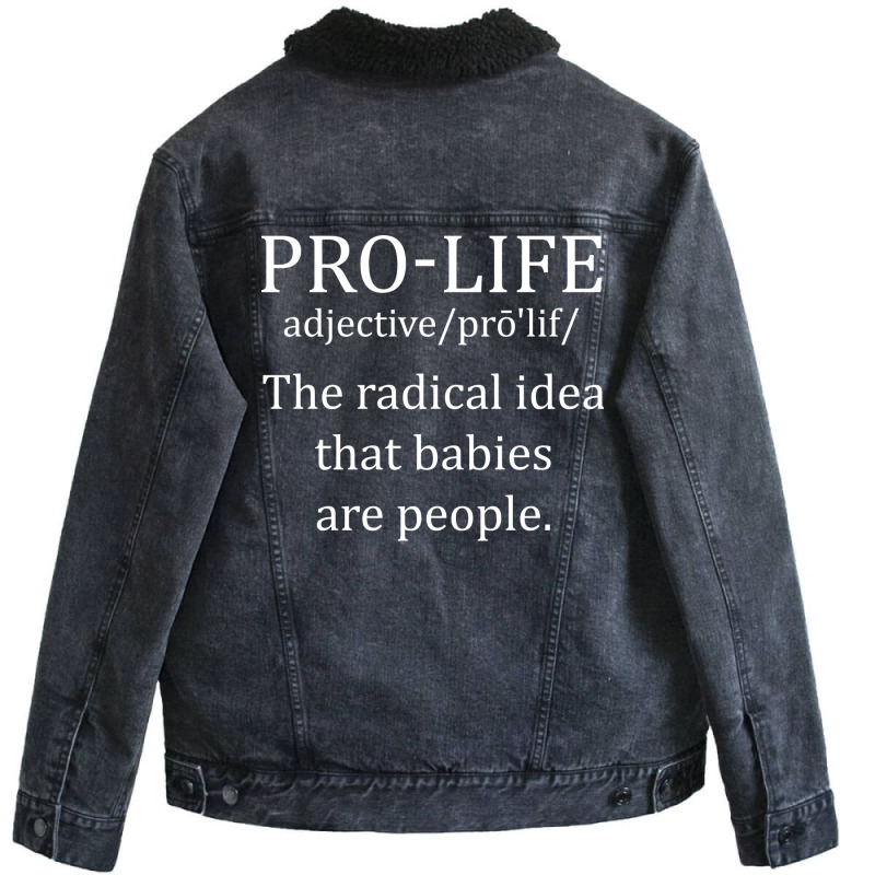 Pro Life Definition Music Unisex Sherpa-Lined Denim Jacket by duranashumonr | Artistshot