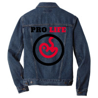 Pro Life Quote Yellow Men Denim Jacket | Artistshot