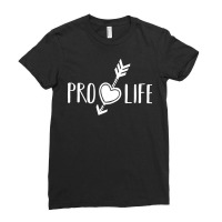 Womens Pro Life Gift Print Anti Abortion Heart And Ladies Fitted T-shirt | Artistshot