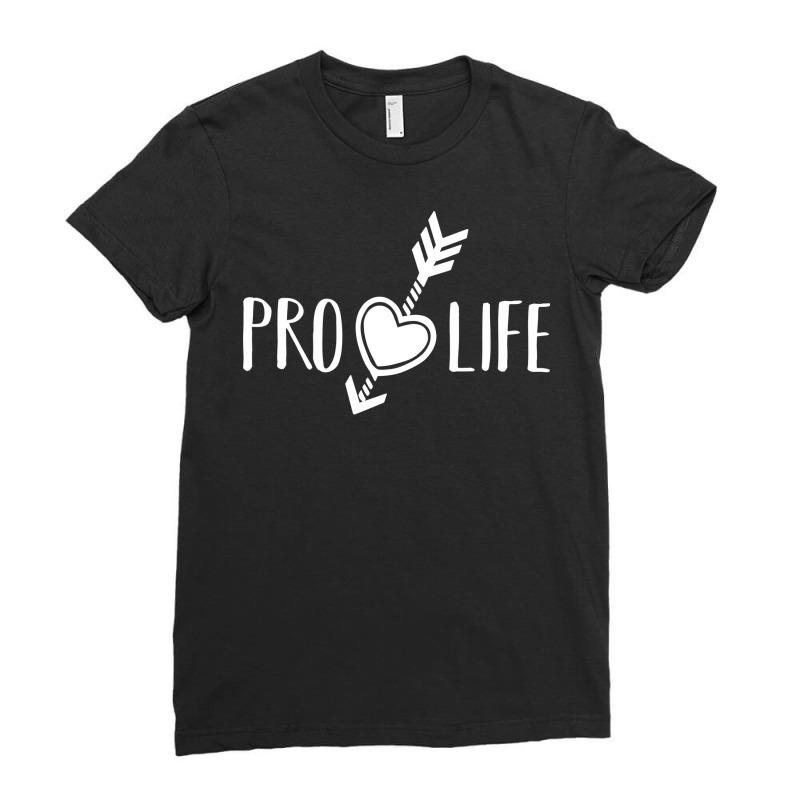 Womens Pro Life Gift Print Anti Abortion Heart And Ladies Fitted T-Shirt by huguigemino3 | Artistshot