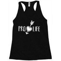 Womens Pro Life Gift Print Anti Abortion Heart And Racerback Tank | Artistshot