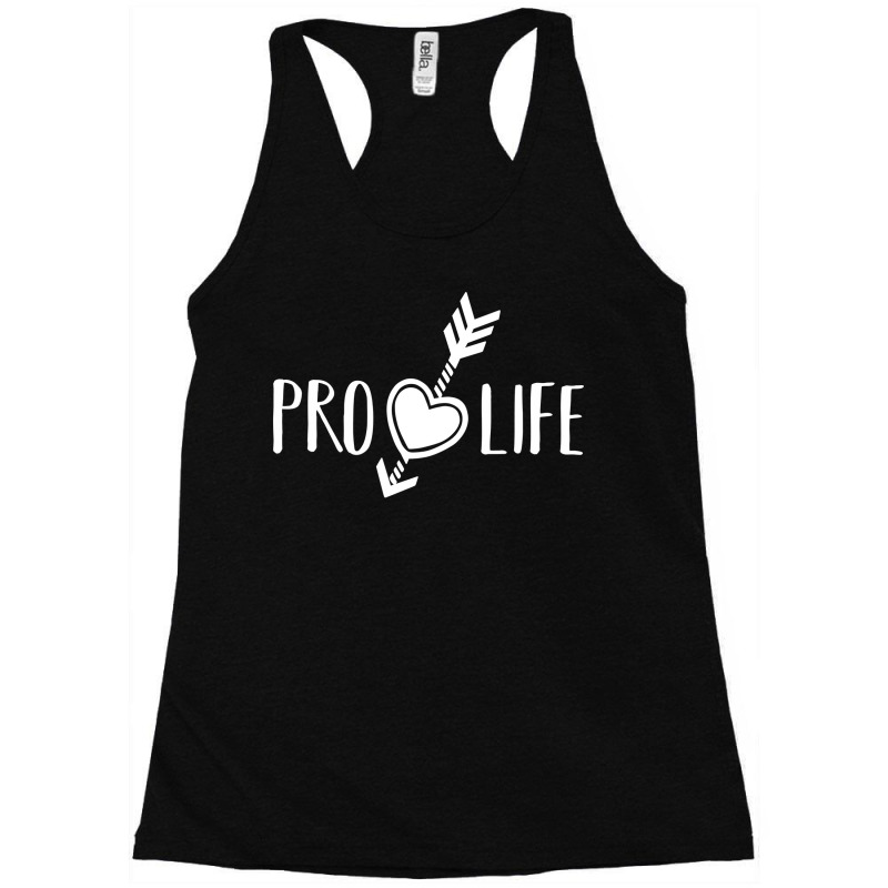 Womens Pro Life Gift Print Anti Abortion Heart And Racerback Tank by huguigemino3 | Artistshot