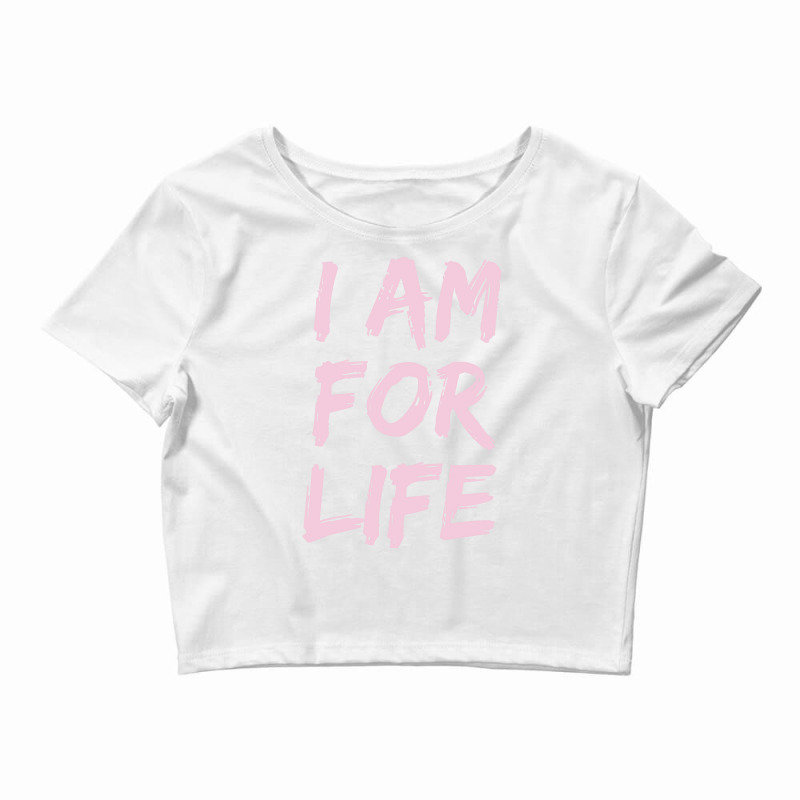 Womens Pro Life Gift Anti Abortion Choose Life I A Crop Top by kimetacurinak | Artistshot