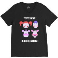 Sister Location V-neck Tee | Artistshot