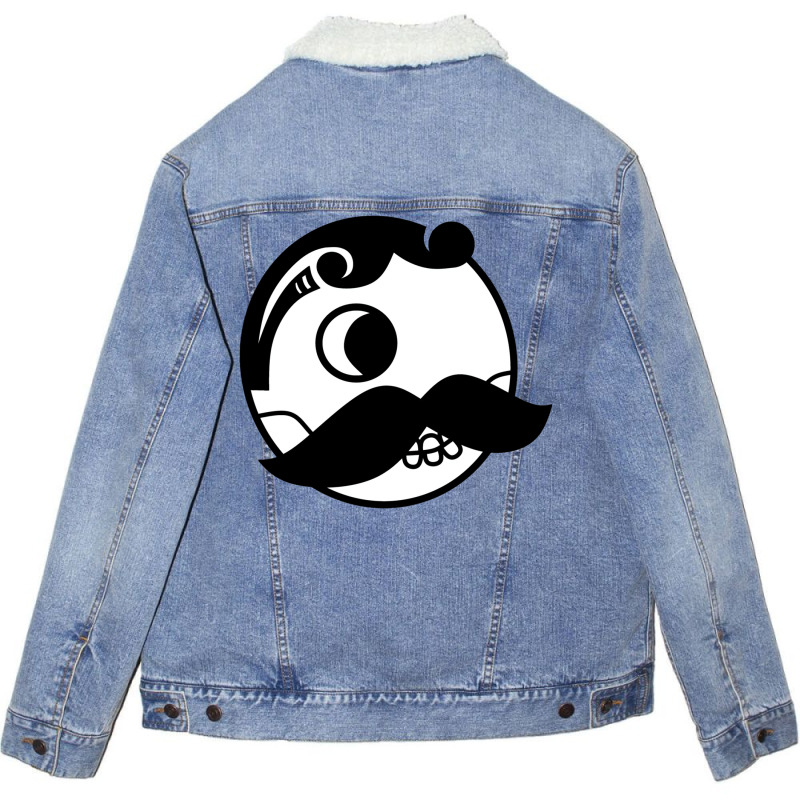 Skelly Boh Unisex Sherpa-Lined Denim Jacket by auzatblaket | Artistshot