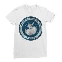 The Thing   Outpost 31 Badge   Distressed Ladies Fitted T-shirt | Artistshot