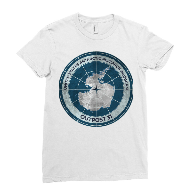 The Thing   Outpost 31 Badge   Distressed Ladies Fitted T-Shirt by suonvorelq | Artistshot