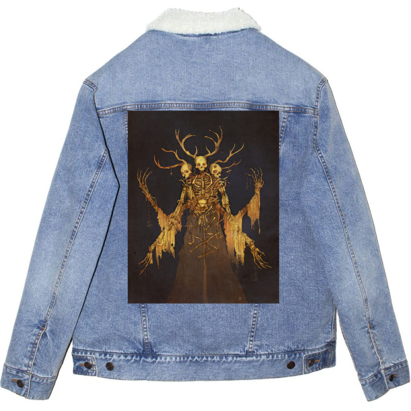 You Are In Carcosa Now Unisex Sherpa-lined Denim Jacket | Artistshot