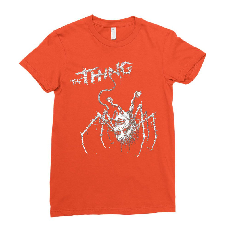 Spider The Movie Thing Horror Film Art Ladies Fitted T-Shirt by zackmillin2 | Artistshot