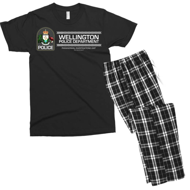 Wellington Police Department   Inspired Men's T-shirt Pajama Set | Artistshot