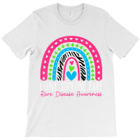 I Love Someone Rare Zebra Rainbow   Rare Disease A T-shirt | Artistshot