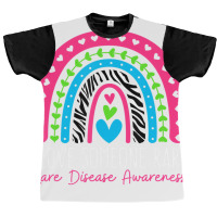 I Love Someone Rare Zebra Rainbow   Rare Disease A Graphic T-shirt | Artistshot