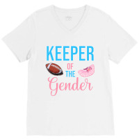 Cute Keeper Of The Gender Touchdowns Reveal For Mo V-neck Tee | Artistshot