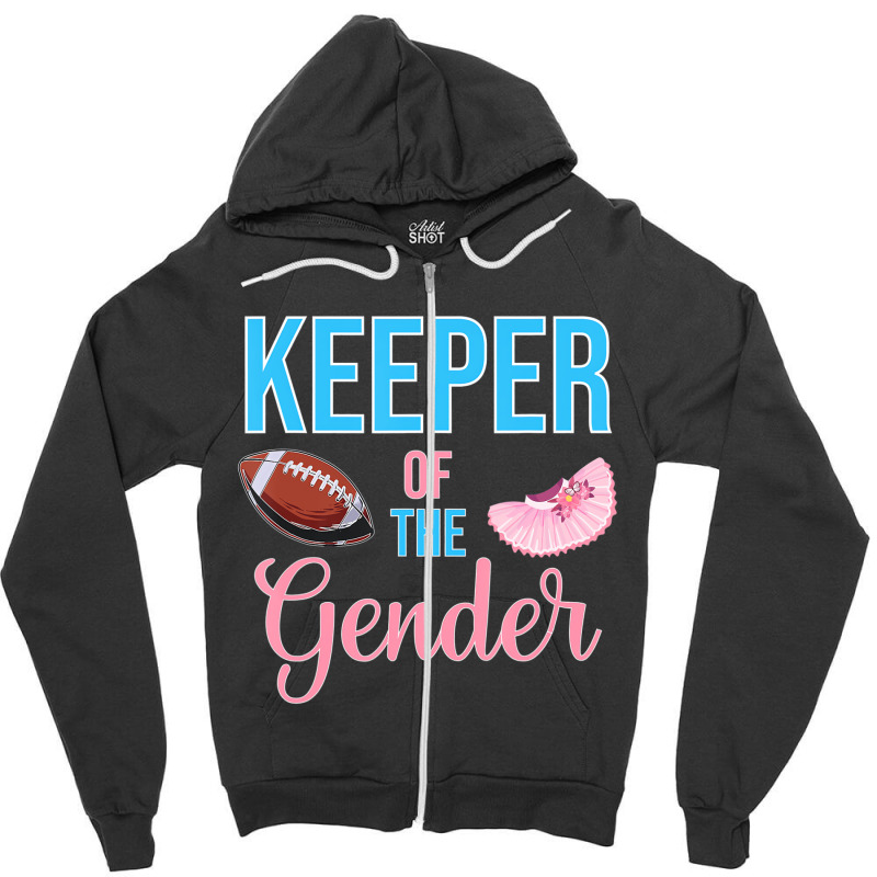 Cute Keeper Of The Gender Touchdowns Reveal For Mo Zipper Hoodie | Artistshot