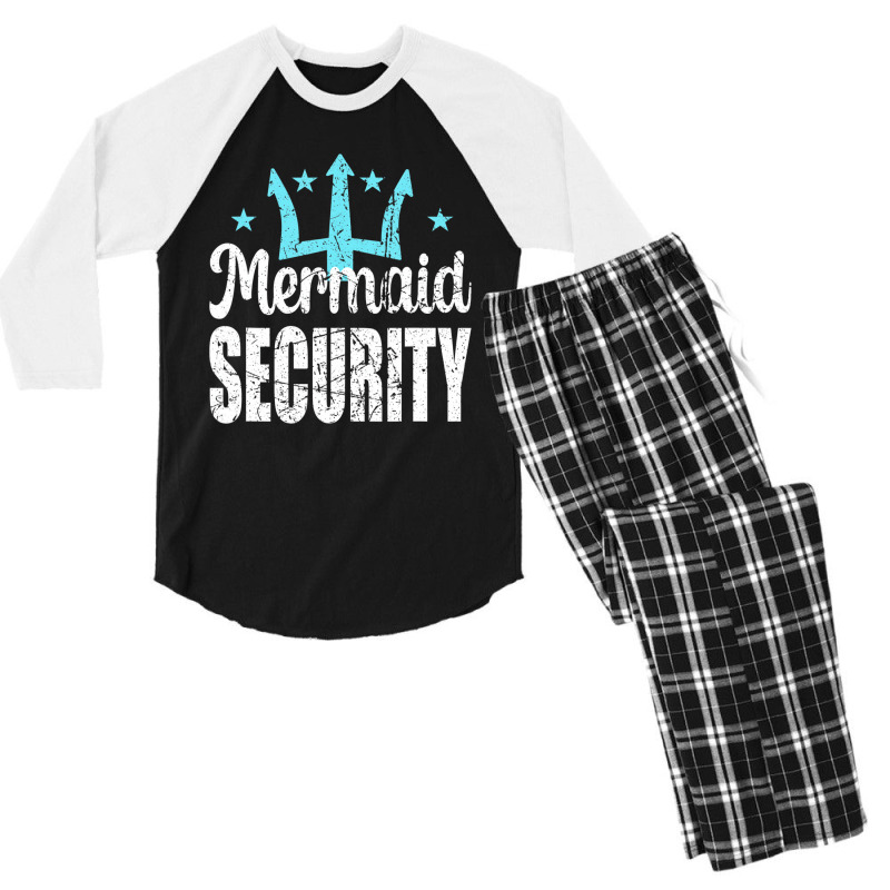 Mermaid Security Merdad Mermen Mermaid Birthday Th Men's 3/4 Sleeve Pajama Set by likensjaymie | Artistshot