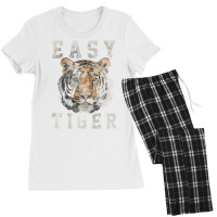 Easy Tiger Distressed Casual Chic Graphic For Wome Women's Pajamas Set | Artistshot