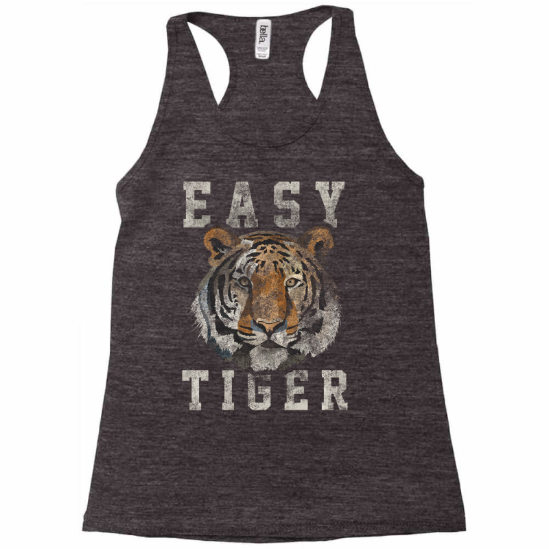 Easy Tiger Distressed Casual Chic Graphic For Wome Racerback Tank by eliseokino | Artistshot