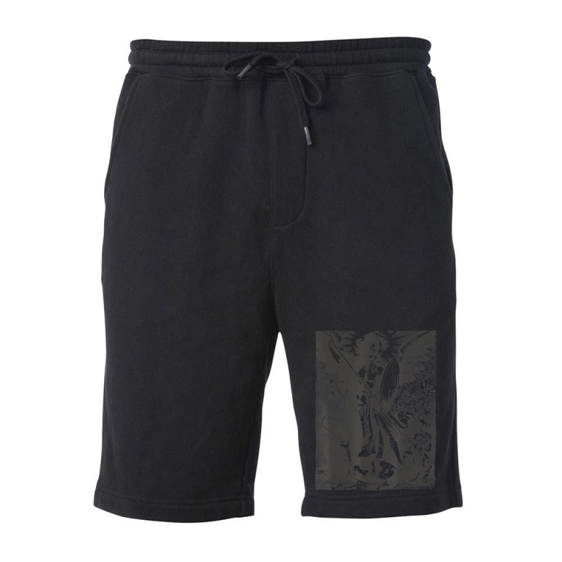 St Saint Michael The Archangel Catholic Angel Warr Fleece Short | Artistshot